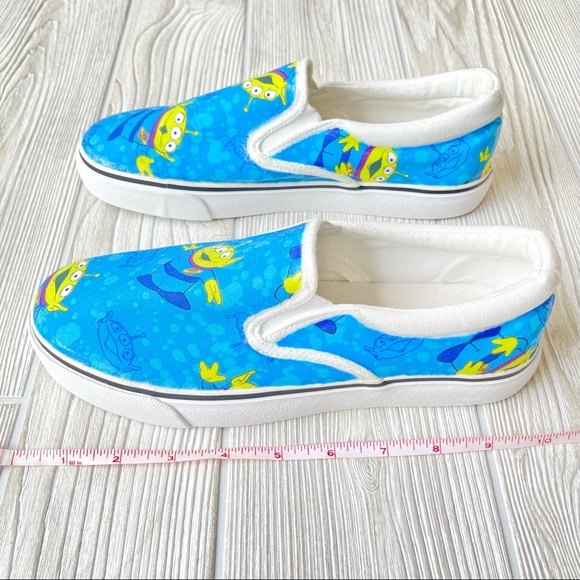 Custom Pixar Toy Story alien canvas slip-on shoes NWOT - Picture 2 of 5